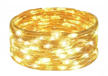 LAMPKI 200 LED CIEPŁE BIAŁE ŚWIATŁO 20M