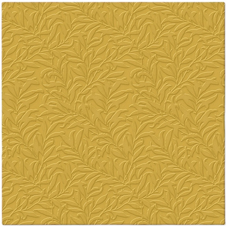 SERWETKI PAPIEROWE KWIECISTE ZŁOTE 33 CM 20 SZT.