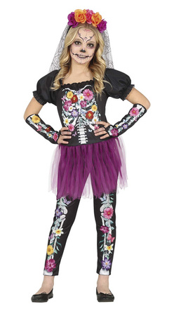 STRÓJ KOLOROWY SZKIELETOR LOS MUERTOS