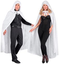 PELERYNA BIAŁA 140 CM