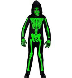 STRÓJ DZIECIĘCY SZKIELET KOŚCIOTRUP ZIELONY