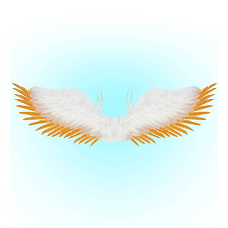 SKRZYDŁA ANIOŁA BIAŁO-ZŁOTE