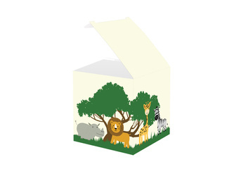 PUDEŁECZKA DLA GOŚCI SAFARI 6 SZT