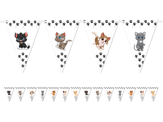 BANER GIRLANDA KOTKI 5 M