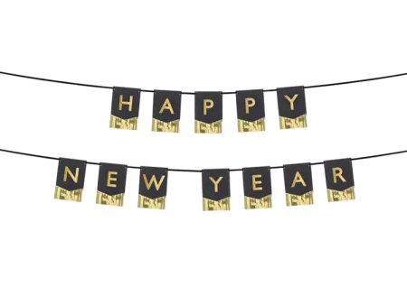 BANER HAPPY NEW YEAR 135 X 16,5 CM