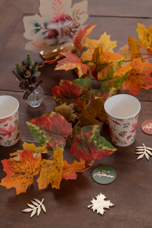 KUBECZKI PAPIEROWE JESIEŃ 270 ML 10 SZT 