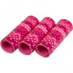 SERPENTYNY RÓŻOWE W GROSZKI 3 SZT 4 M