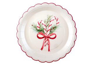 TALERZYKI PAPIEROWE ŚWIĄTECZNY BUKIET 23 CM 10 SZT