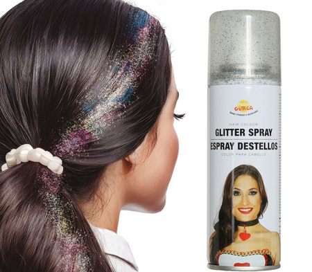 SPRAY DO WŁOSÓW WIELOKOLOROWY BROKATOWY 125 ML