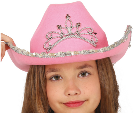 KAPELUSZ KOWBOJKI RÓŻOWY