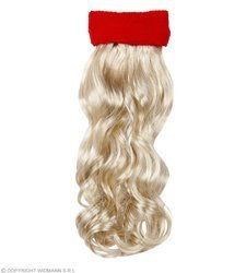 OPASKA CZERWONA Z KRĘCONYMI WŁOSAMI