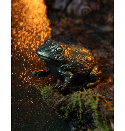 DEKORACJA ZIELONA ŻABA ROPUCHA