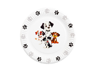 TALERZYKI PAPIEROWE PIESKI 18 CM 6 SZT.