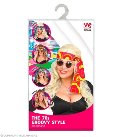 OPASKA LATA 70' BĄBELKI POMARAŃCZOWE