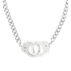 NASZYJNIK KAJDANKI SREBRNY