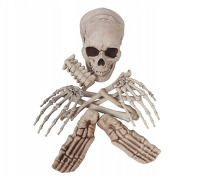 ZESTAW KOŚCI 12 SZT HALLOWEEN