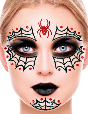 NAKLEJKI NA TWARZ PAJĄK