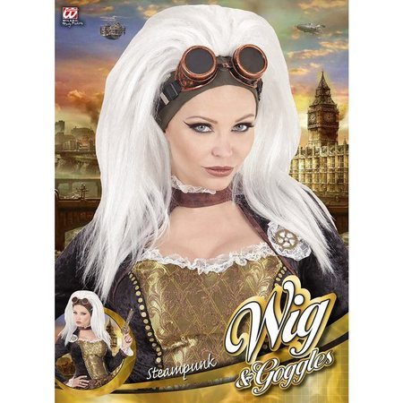 PERUKA STEAMPUNK + GOGLE