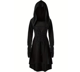 STRÓJ DAMSKI GOTYCKI CZARNY