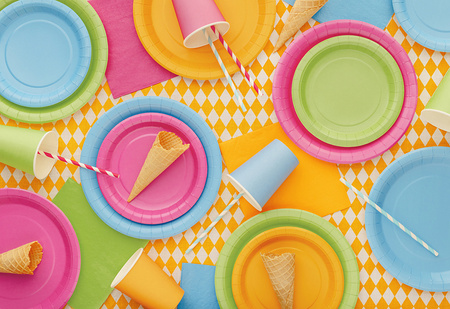 KUBECZKI PAPIEROWE JASNY POMARAŃCZOWY 250 ML 6 SZT