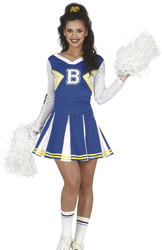 STRÓJ CHEERLEADERKA NIEBIESKA