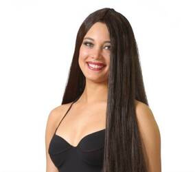 PERUKA DAMSKA BRĄZOWA DŁUGA