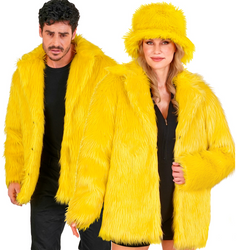 KURTKA PLUSZOWA ŻÓŁTA UNISEX