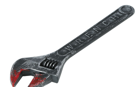 ZAKRWAWIONY SZTUCZNY KLUCZ 45 CM