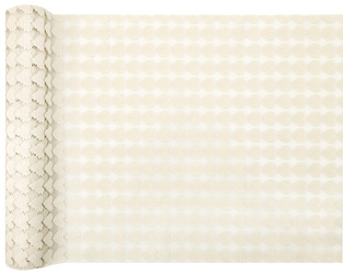 BIEŻNIK KORONKOWY KOŚĆ SŁONIOWA SERCA 28 X 250 CM