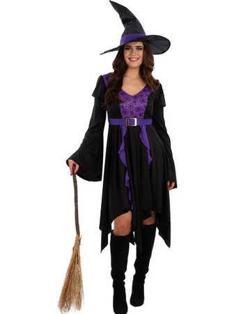 STRÓJ FIOLETOWA CZAROWNICA DLA KOBIET
