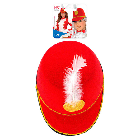 CZAPKA MAŻORETKI CZERWONA