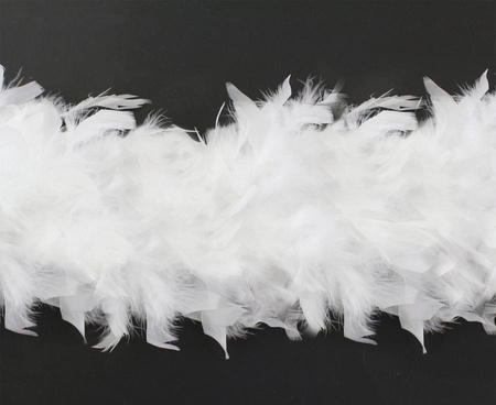 BOA SZAL Z PIÓR RETRO 180 CM 40 G