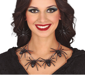 NASZYJNIK I KOLCZYKI KRÓLOWA PAJĄKÓW