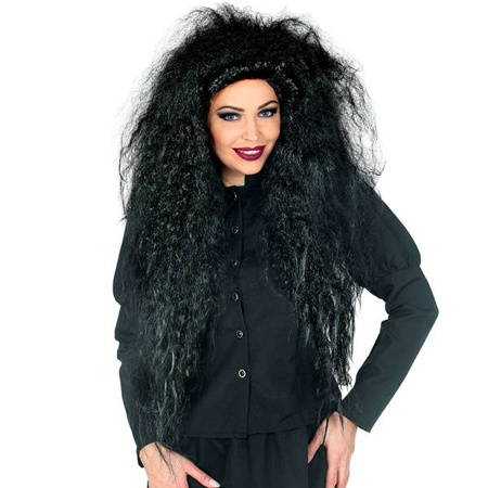 PERUKA CZARNA GWIAZDA ROCK 