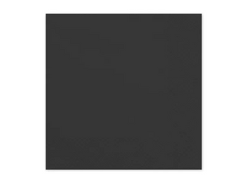 SERWETKI PAPIEROWE CZARNE 33X33 CM 20 SZT