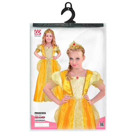 STRÓJ MAŁA KSIĘŻNICZKA Z TIARĄ ŻÓŁTA