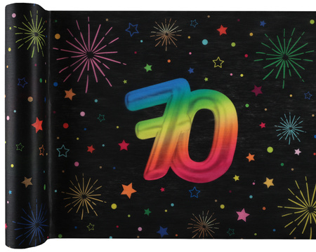 BIEŻNIK WŁÓKNINOWY FIESTA 70 URODZINY 30 X 300 CM