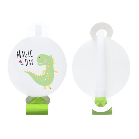 TRĄBKI DINOZAURY 6 SZT.