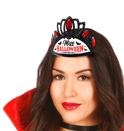 KORONA CZARNA MISS HALLOWEEN