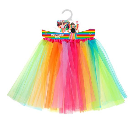 SPÓDNICZKA TUTU WIELOKOLOROWA 40 CM