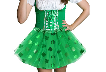 SPÓDNICZKA TIULOWA ZIELONA KONICZYNY