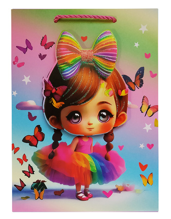 TORBA PREZENTOWA LALECZKA TIULOWA 31 X 40 X 12 CM