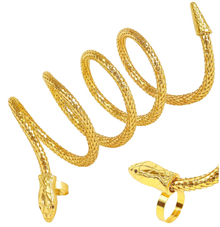 Pierścionek bransoletka wąż