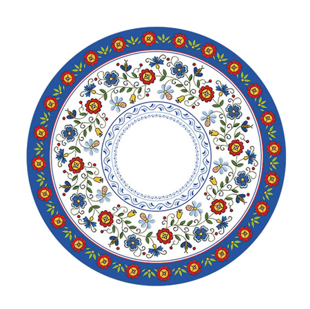 TALERZYKI FOLKLORYSTYCZNE LUDOWE WZORY 18 CM 