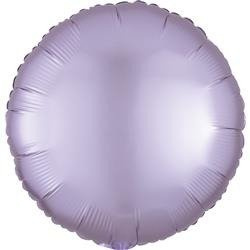 BALON FOLIOWY SATYNOWY OKRĄGŁY 43 cm LILIOWY