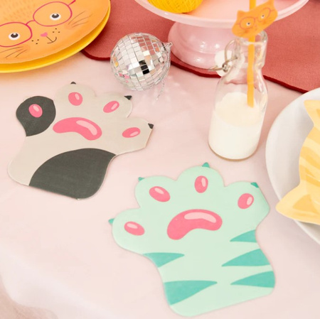 SERWETKI KOTKI ŁAPKI 12 SZT