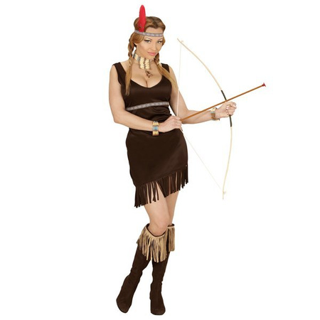 STRÓJ INDIANKI BRĄZOWO-BEŻOWY