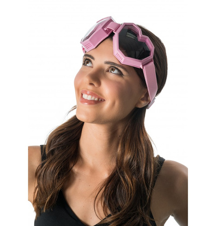 OKULARY SERCA RÓŻOWE GOOGLE