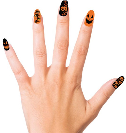 SZTUCZNE PAZNOKCIE DYNIE 