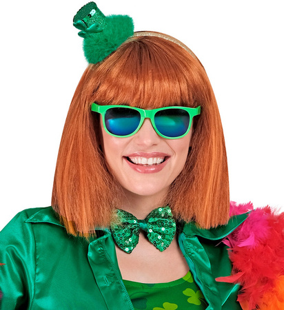 MUCHA Z CEKINAMI ZIELONA ŚWIECĄCA